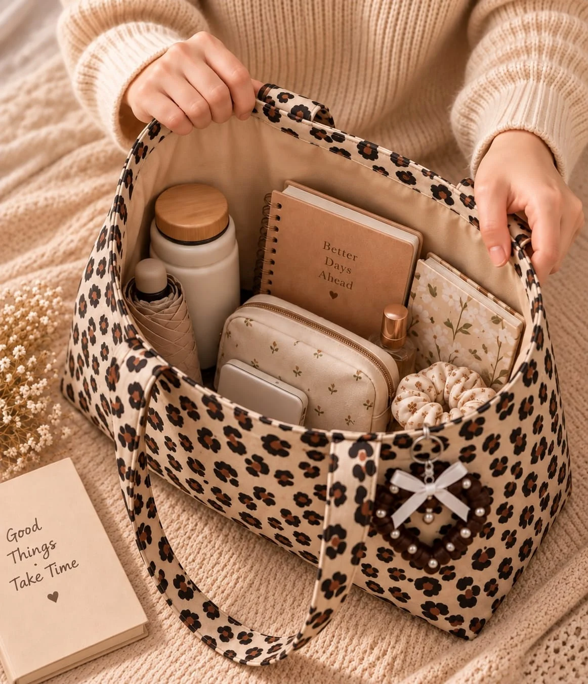 Leopard: classic leopard print with a dark heart charm (photo 3)